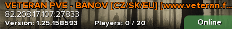 VETERAN PVE - BANOV [CZ/SK/EU] [www.veteran.fun]