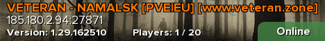 VETERAN - NAMALSK [PVE|EU] [www.veteran.zone]
