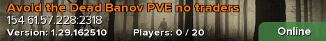 Avoid the Dead Banov PVE no traders