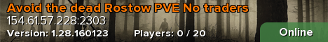 Avoid the dead Rostow PVE No traders