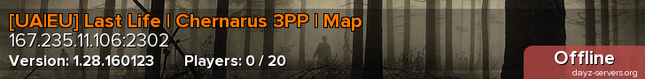 [UA|EU] Last Life | Chernarus 3PP | Map