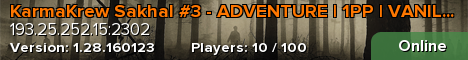 KarmaKrew Sakhal #3 - ADVENTURE | 1PP | VANILLA + FEATURES