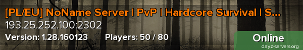 [PL/EU] NoName Server | PvP | Hardcore Survival | Skills/Per