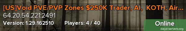 [US]Void PVE/PVP Zones $250K Trader, AI,  KOTH, Air drops