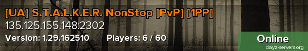 [UA] S.T.A.L.K.E.R. NonStop [PvP] [1PP]