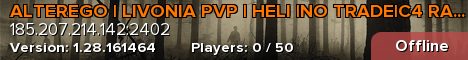 ALTEREGO | LIVONIA PVP | HELI |NO TRADE|C4 RAID|MOD BUILDING