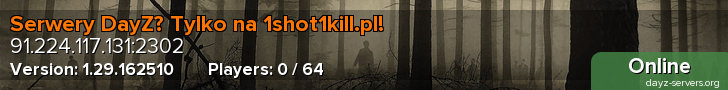 Serwery DayZ? Tylko na 1shot1kill.pl!