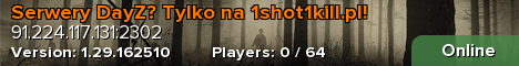 Serwery DayZ? Tylko na 1shot1kill.pl!