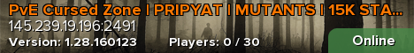 PvE Cursed Zone | PRIPYAT | MUTANTS | 15K START