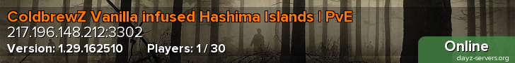 ColdbrewZ Vanilla infused Hashima Islands | PvE