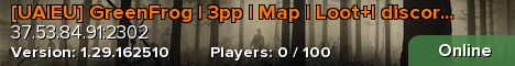 [UA|EU] GreenFrog | 3pp | Map | Loot+| discord.gg/qRkPtQmS2Q