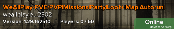 WeAllPlay-PVE/PVP|Missions|Party|Loot+|Map|Autorun|