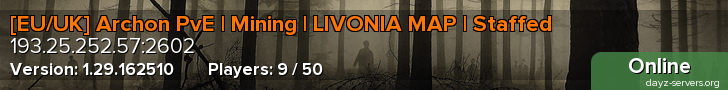 [EU/UK] Archon PvE | Mining | LIVONIA MAP | Staffed