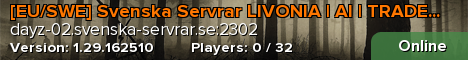 [EU/SWE] Svenska Servrar LIVONIA | AI | TRADERS | PVP/PVE