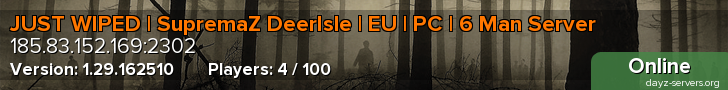 JUST WIPED | SupremaZ DeerIsle | EU | PC | 6 Man Server