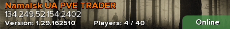 Namalsk UA PVE TRADER