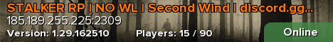 STALKER RP | NO WL | Second Wind | discord.gg/5c6YZVDsNY
