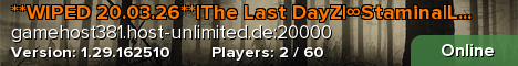 **WIPED 20.03.26**|The Last DayZ|∞Stamina|Loot+|Groups/Map