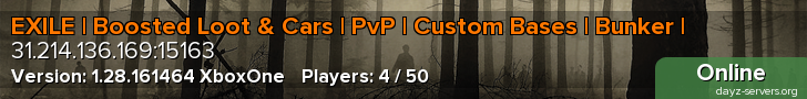 EXILE | Boosted Loot & Cars | PvP | Custom Bases | Bunker |