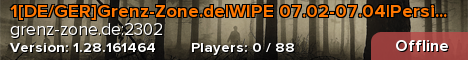 1[DE/GER]Grenz-Zone.de|WIPE 07.02-07.04|Persitance on|1-Mod|