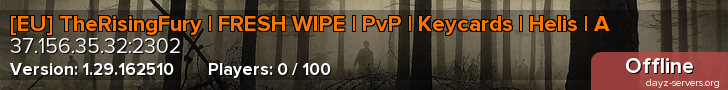 [EU] TheRisingFury | FRESH WIPE | PvP | Keycards | Helis | A