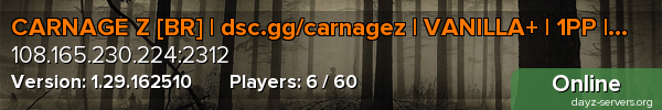CARNAGE Z [BR] | dsc.gg/carnagez | VANILLA+ | 1PP | RAID LIV