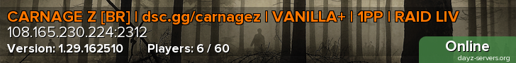 CARNAGE Z [BR] | dsc.gg/carnagez | VANILLA+ | 1PP | RAID LIV