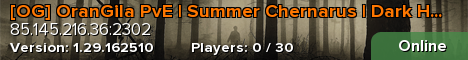 [OG] OranGila PvE | Summer Chernarus | Dark Horde | Economy