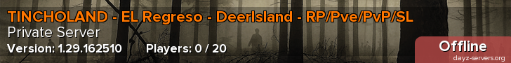 TINCHOLAND - EL Regreso - DeerIsland - RP/Pve/PvP/SL