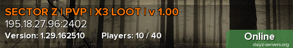 SECTOR Z | PVP | X3 LOOT | v 1.00