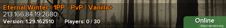 Eternal Winter | 1PP - PvP | Vanilla+