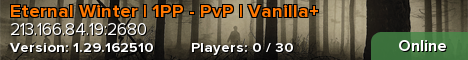Eternal Winter | 1PP - PvP | Vanilla+
