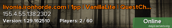 livonia.ironhorde.com | 1pp | VanillaLite | QuestChain | Map