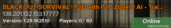 BLACKOUT SURVIVAL | PvE with PvP Zones | AI • Traders