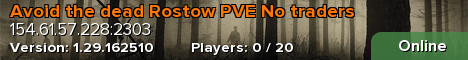 Avoid the dead Rostow PVE No traders