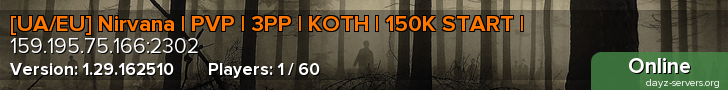 [UA/EU] Nirvana | PVP | 3PP | KOTH | 150K START |