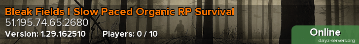 Bleak Fields I Slow Paced Organic RP Survival
