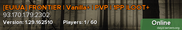 [EU|UA] FRONTIER | Vanilla+ | PVP | 1PP |LOOT+