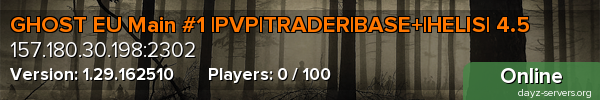 GHOST EU Main #1 |PVP|TRADER|BASE+|HELIS| 4.5